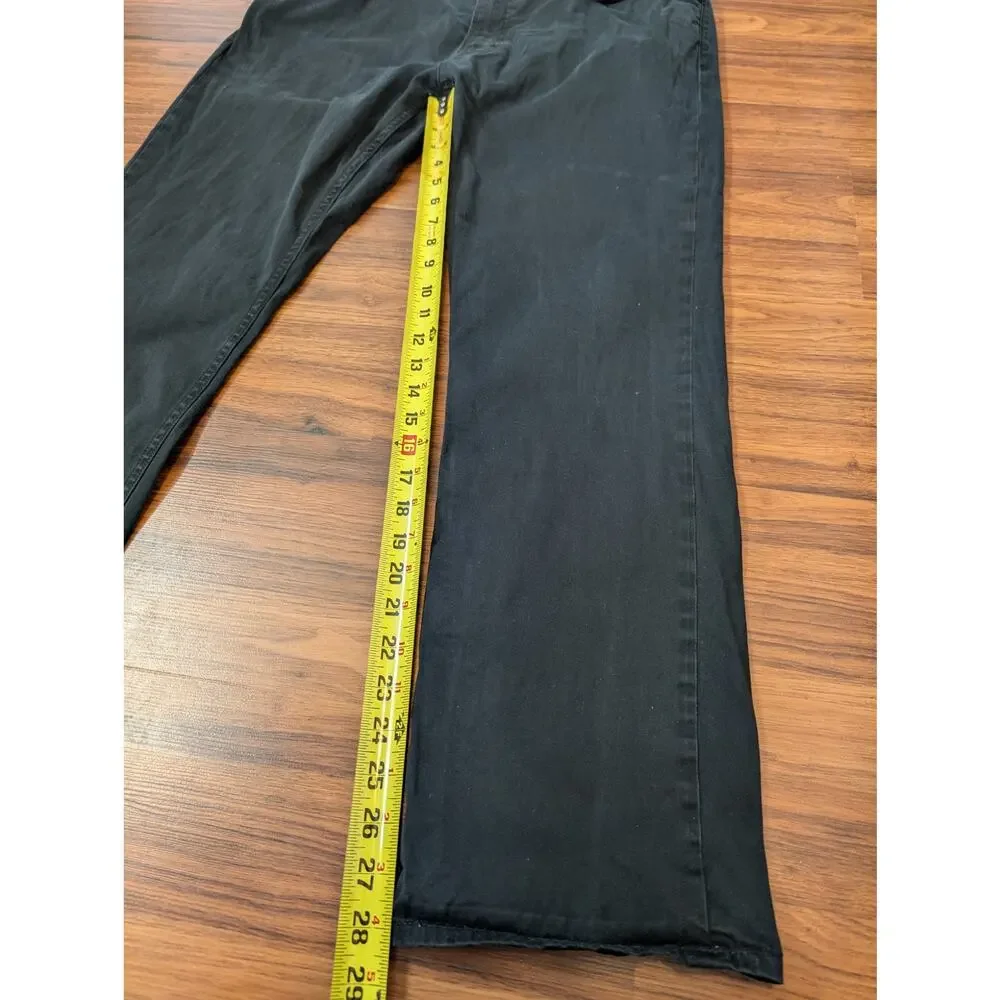Polo Ralph Lauren Straight Leg Jeans Size 36 Black Preppy Casual Minimalist